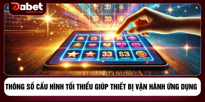 Thông số cấu hình tối thiểu giúp thiết bị vận hành ứng dụng 